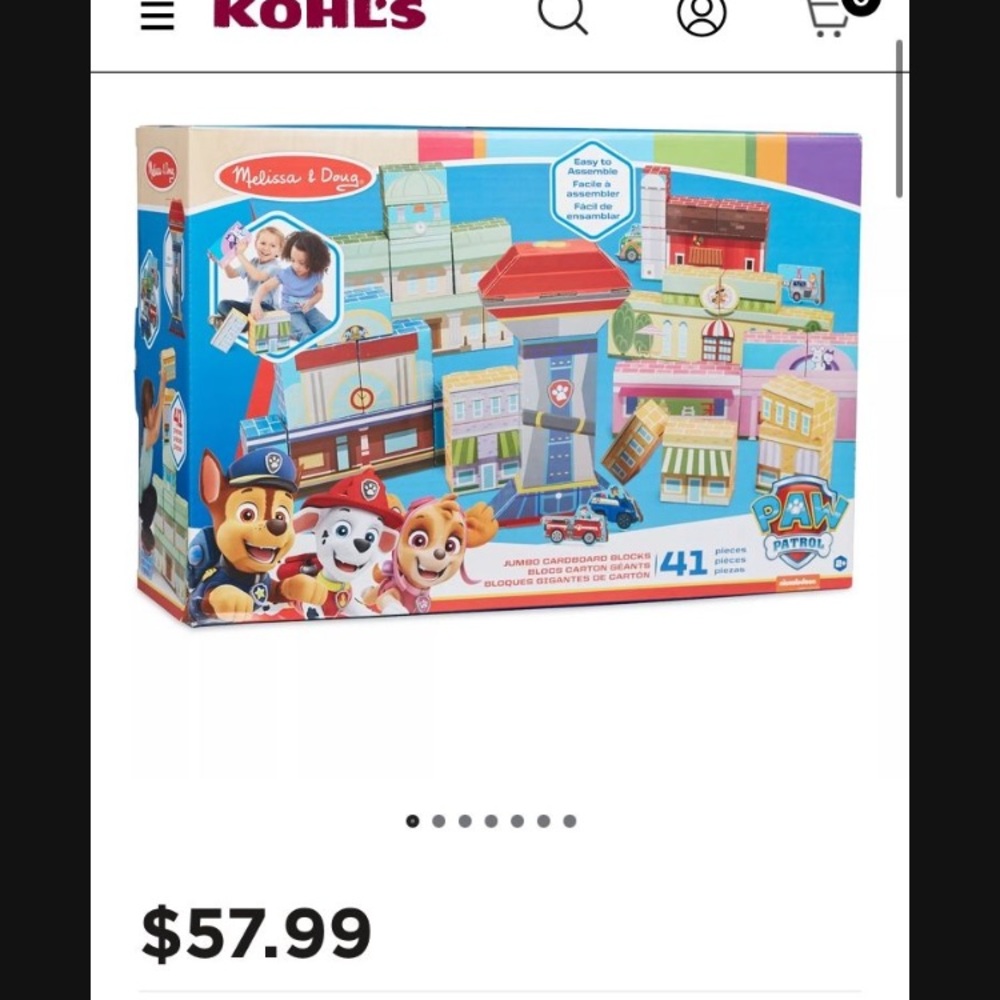 Melissa & Doug PAW Patrol Jumbo Cardboard Blocks